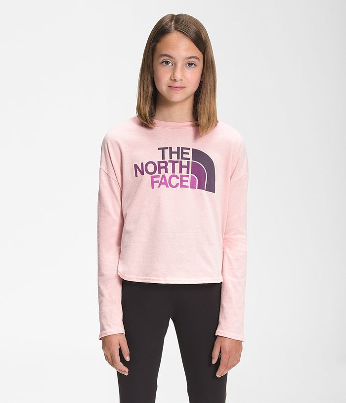 Top The North Face Niña Rosas Manga Larga Gráfico Tee 62913TYBI